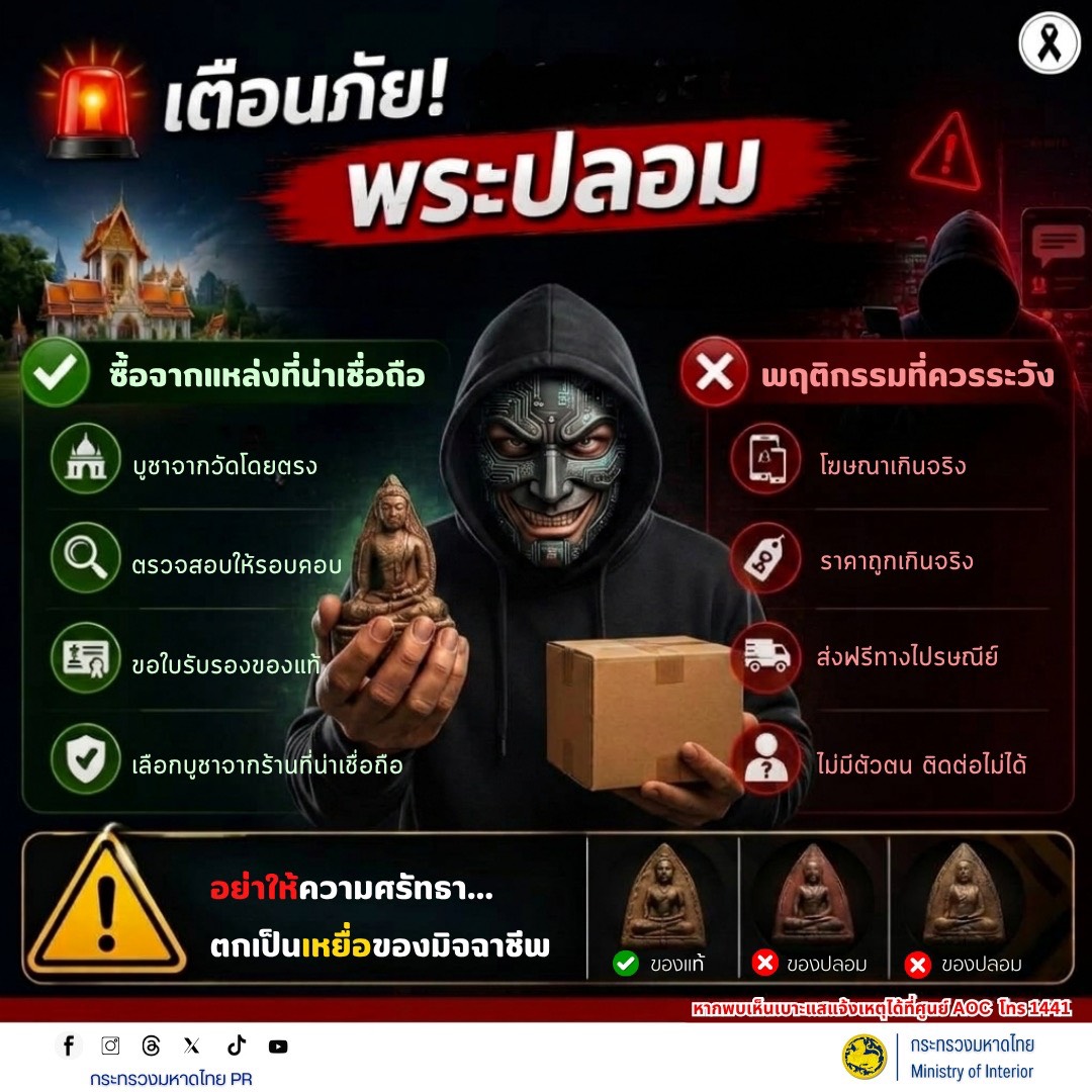 🚨 เตือนภัย! พระปลอม อย่าให้ความศรัทธา...ตกเป็นเหยื่อของมิจฉาชีพ