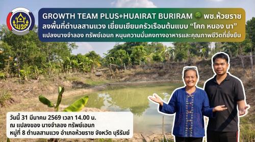 🌳 พช.ห้วยราช ลงพื้นที่ตำบลสามแวง เยี่ยมเยียนครัวเรือนต้นแบบ “โคก หนอง นา” แปลงนางจำลอง ทรัพย์เอนก หนุนความมั่นคงทางอาหารและคุณภาพชีวิตที่ยั่งยืน