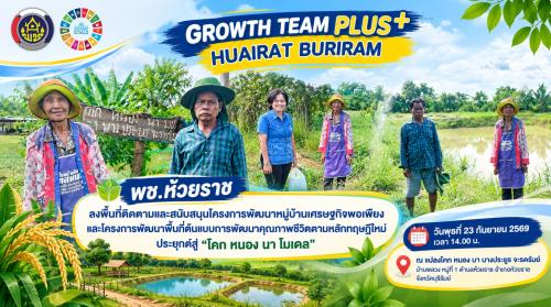 🌱 พช.ห้วยราช ลงพื้นที่ติดตามและสนับสนุนโครงการพัฒนาหมู่บ้านเศรษฐกิจพอเพียง และโครงการพัฒนาพื้นที่ต้นแบบการพัฒนาคุณภาพชีวิตตามหลักทฤษฎีใหม่ ประยุกต์สู่ “โคก หนอง นา โมเดล”